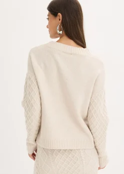 bonprix bonprix Jersey beige moteado Outlet