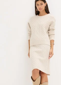 bonprix bonprix Jersey beige moteado Outlet