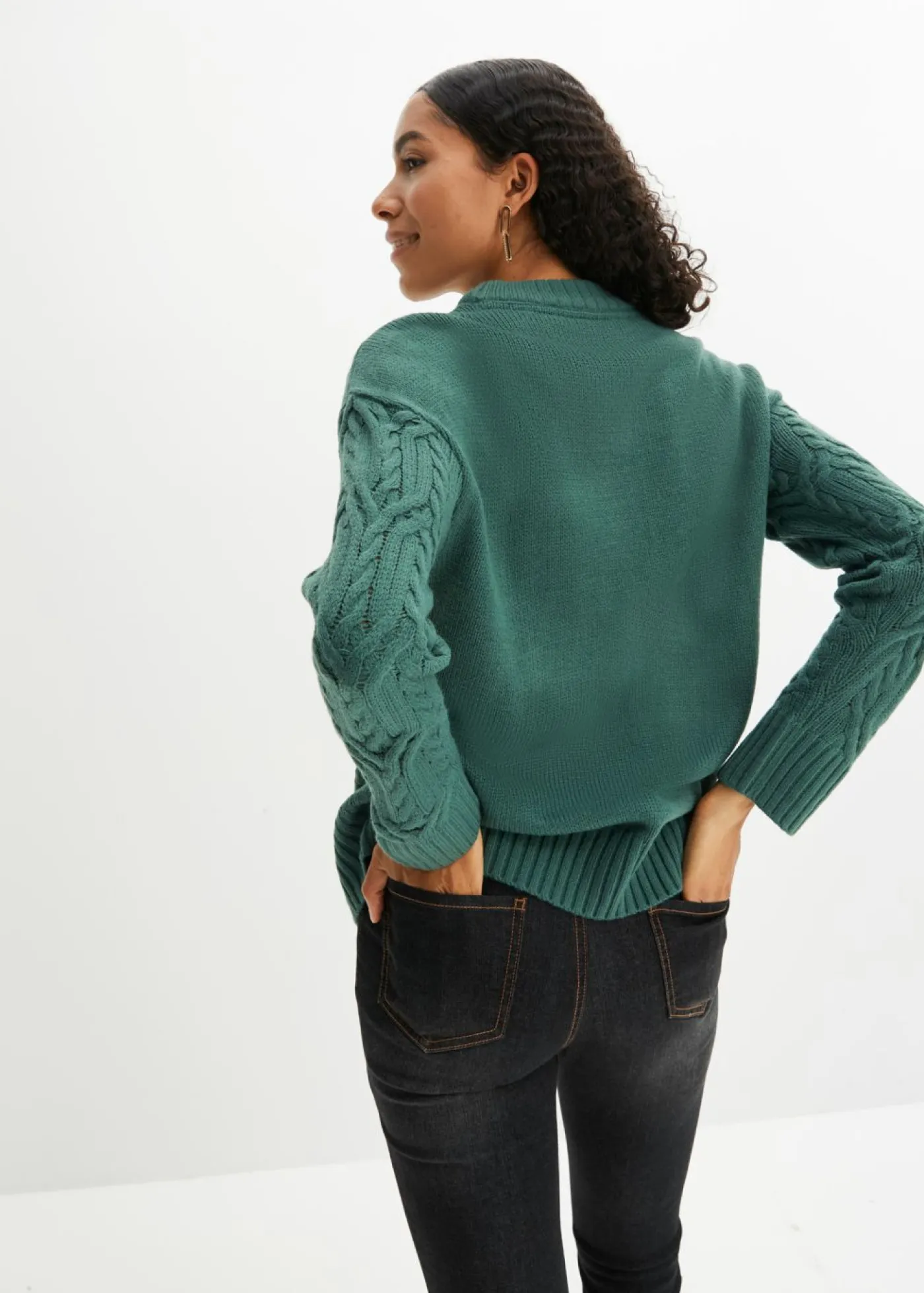 bonprix bonprix Jersey verde mate Discount