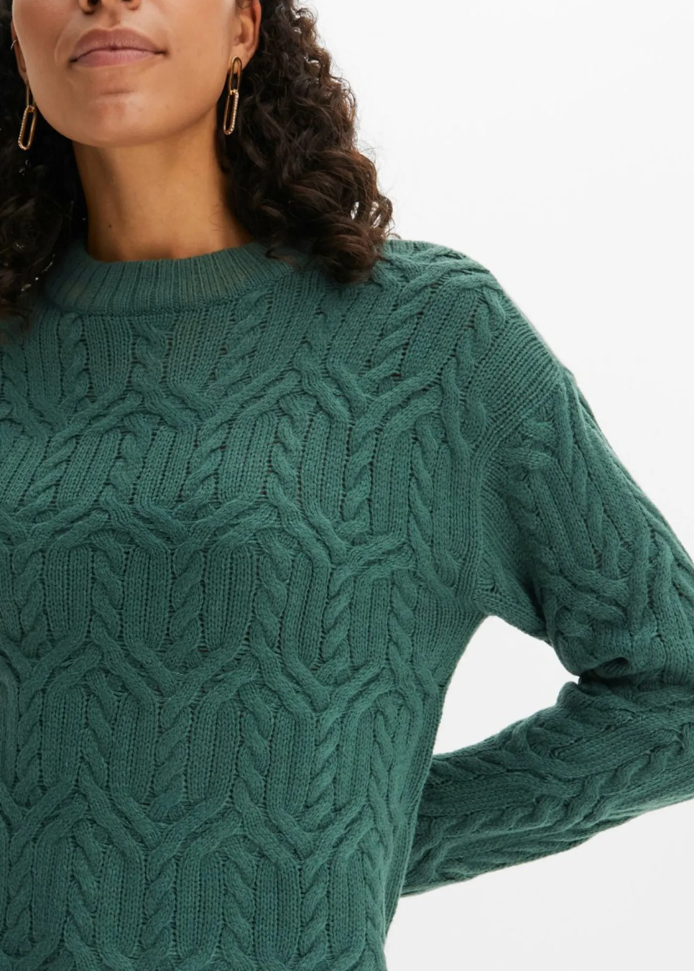bonprix bonprix Jersey verde mate Discount