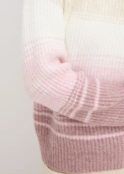bonprix bonprix Jersey gris guijarro-blanco lana-rosa ceniza-baya suave Discount