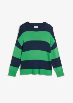 bonprix bonprix Jersey verde hierba/azul marino con rayas Hot