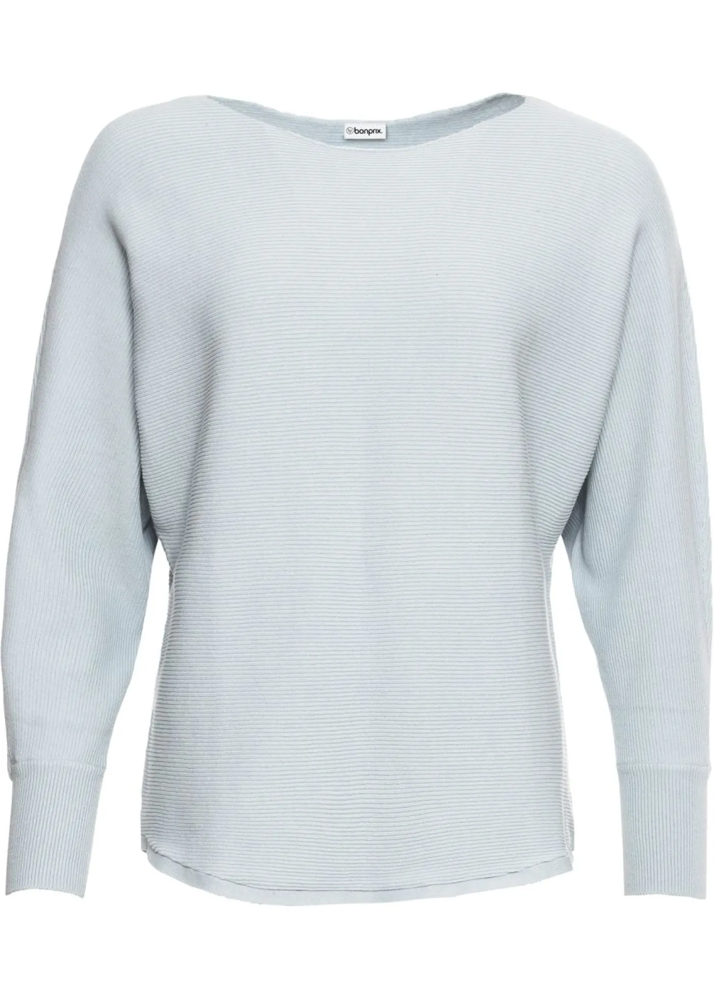 bonprix bonprix Jersey acanalado de gran tamaño Azul pálido jaspeado Hot