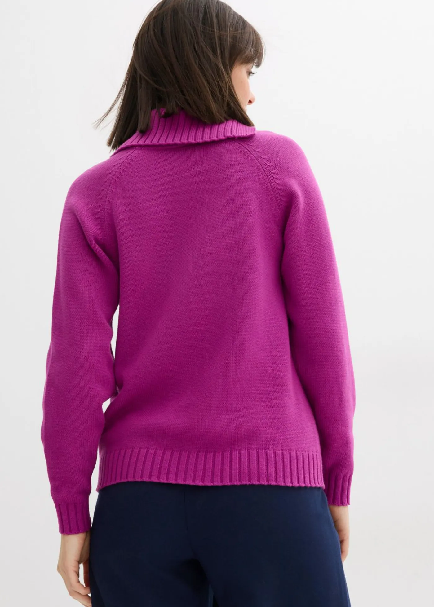 bonprix bonprix Jersey asimétrico Fucsia oscuro Hot