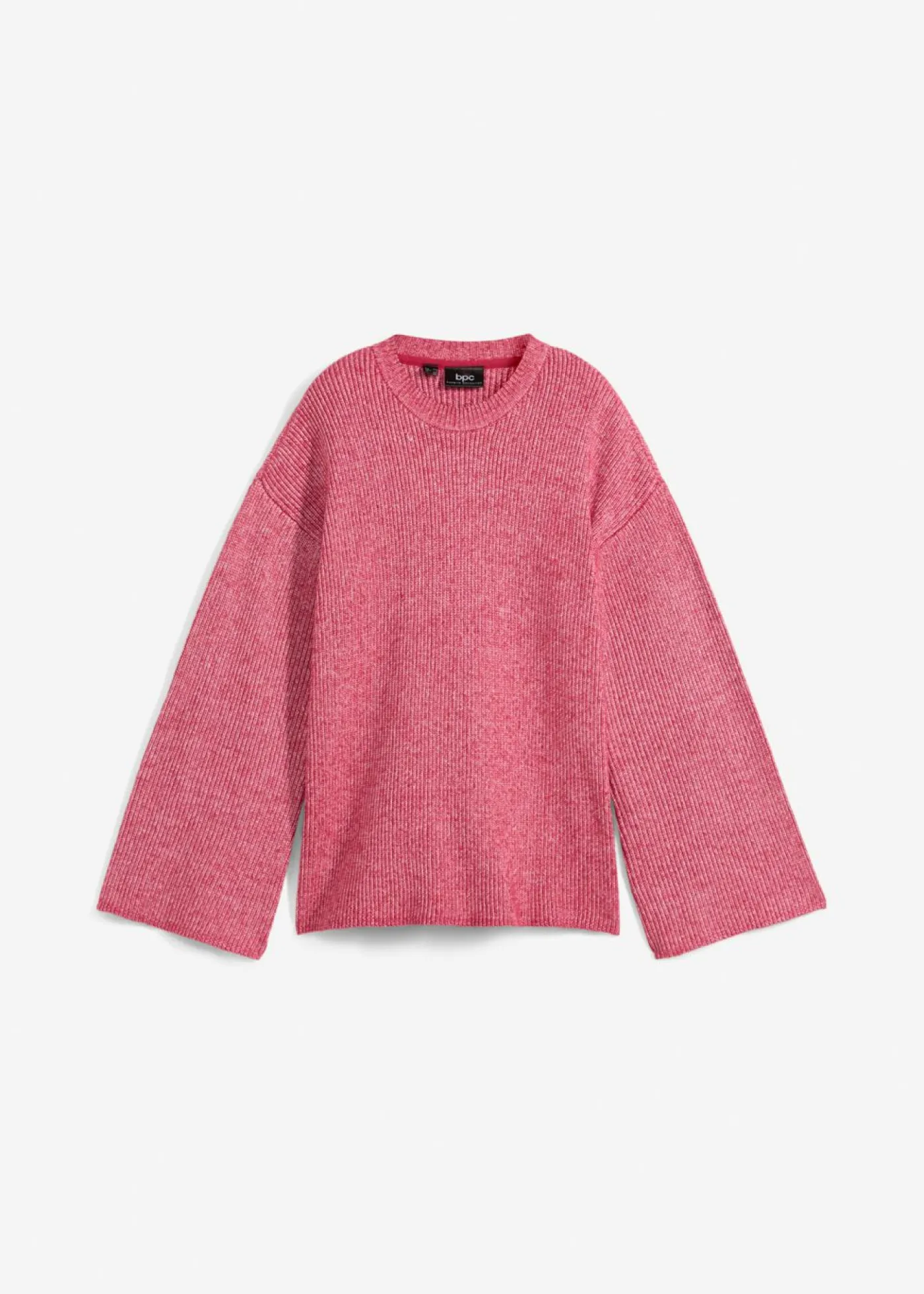 bonprix bonprix Jersey boxy rojo sangría-blanco lana moteado Sale