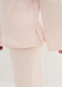 bonprix bonprix Jersey boxy rosa pálido-blanco lana moteado Online