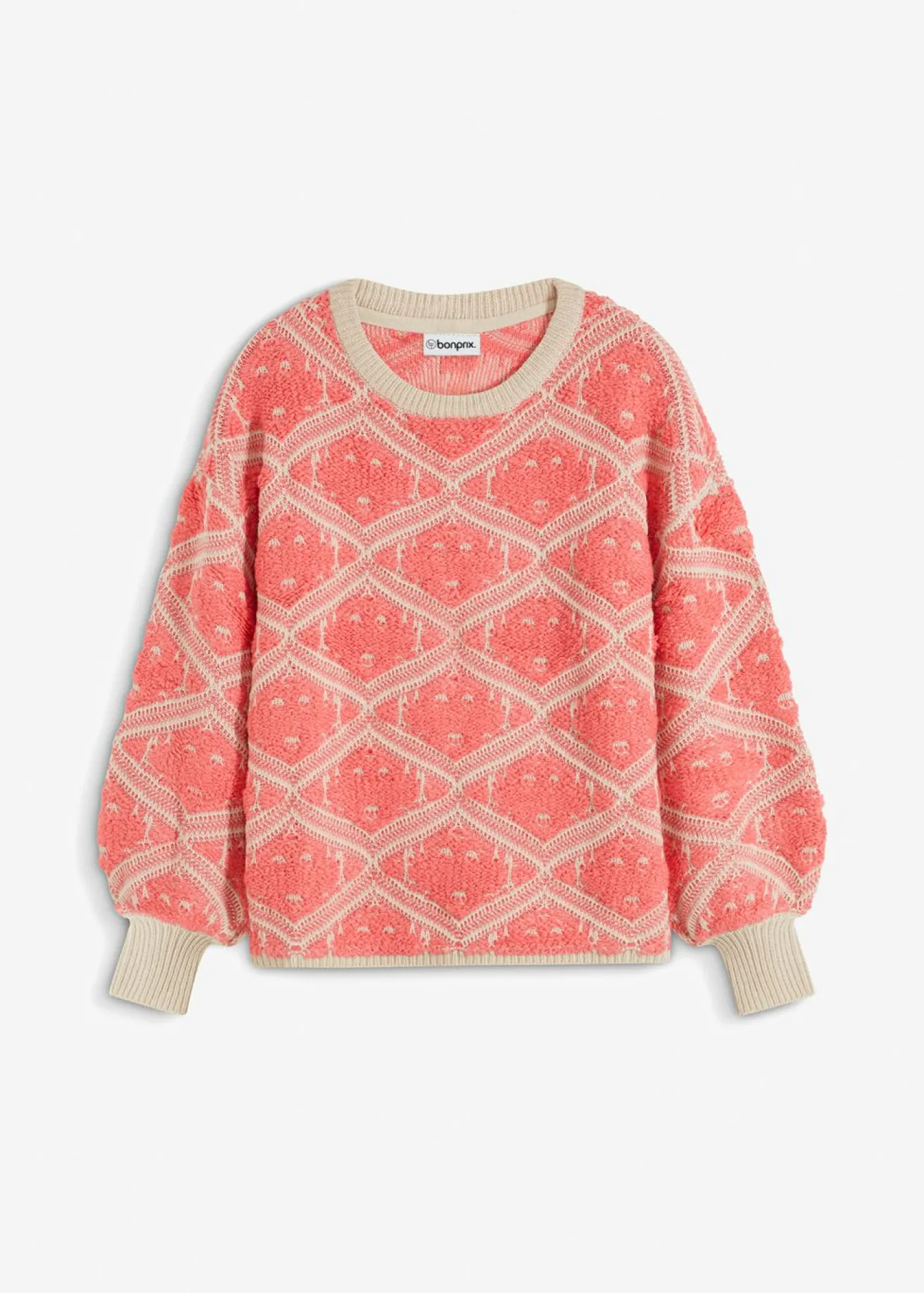 bonprix bonprix Jersey boxy de punto Rosa estampado