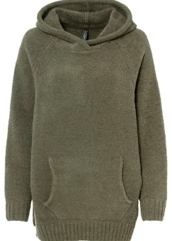 bonprix bonprix Jersey con capucha de forro polar Oliva Outlet