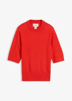 bonprix bonprix Jersey con contenido de seda fresa Online