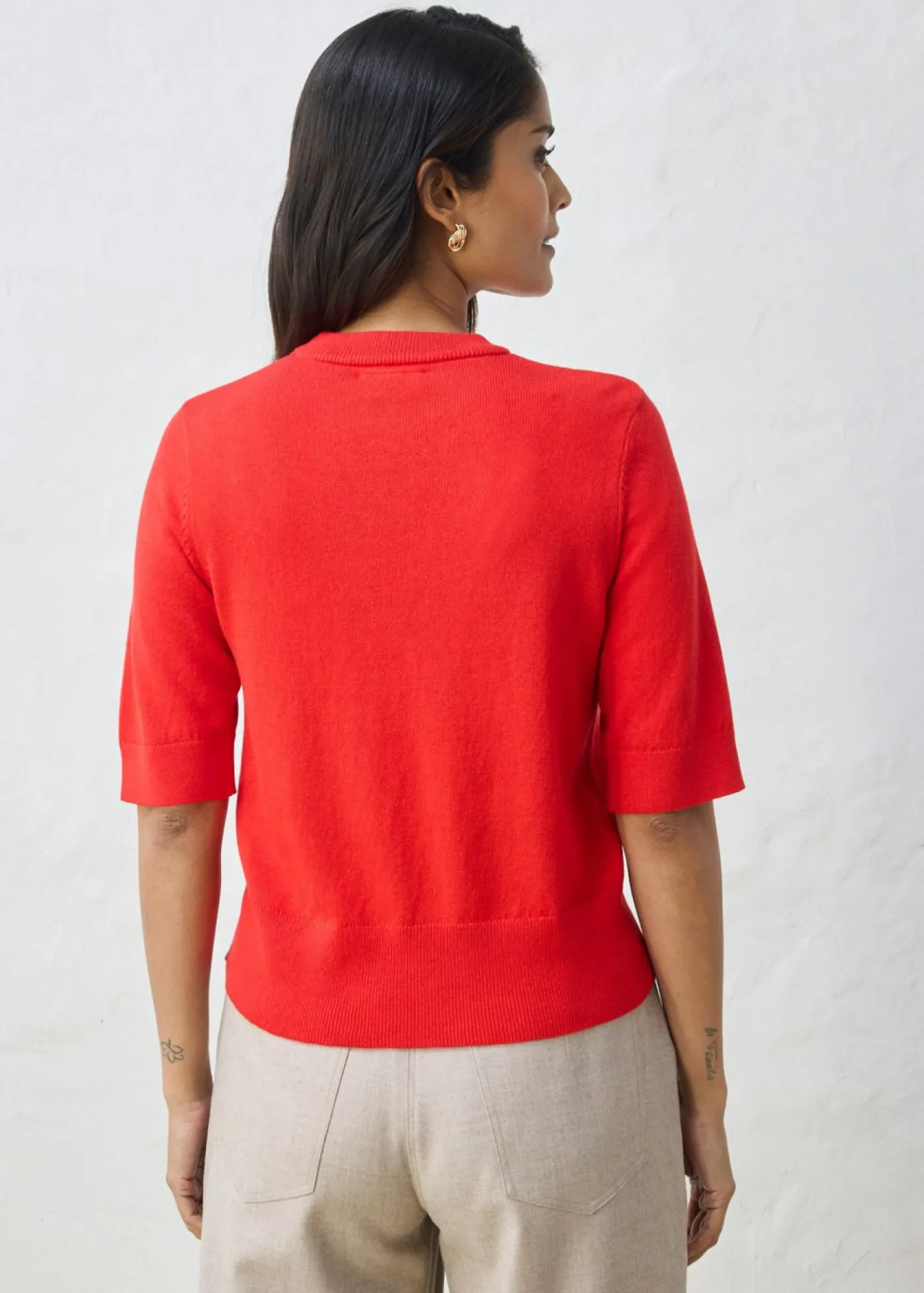 bonprix bonprix Jersey con contenido de seda fresa Online