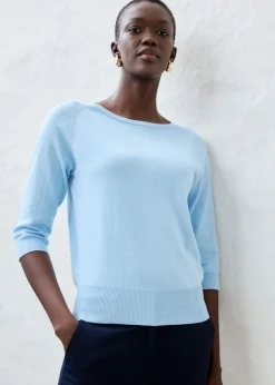 bonprix bonprix Jersey con contenido de seda Azul hielo Best