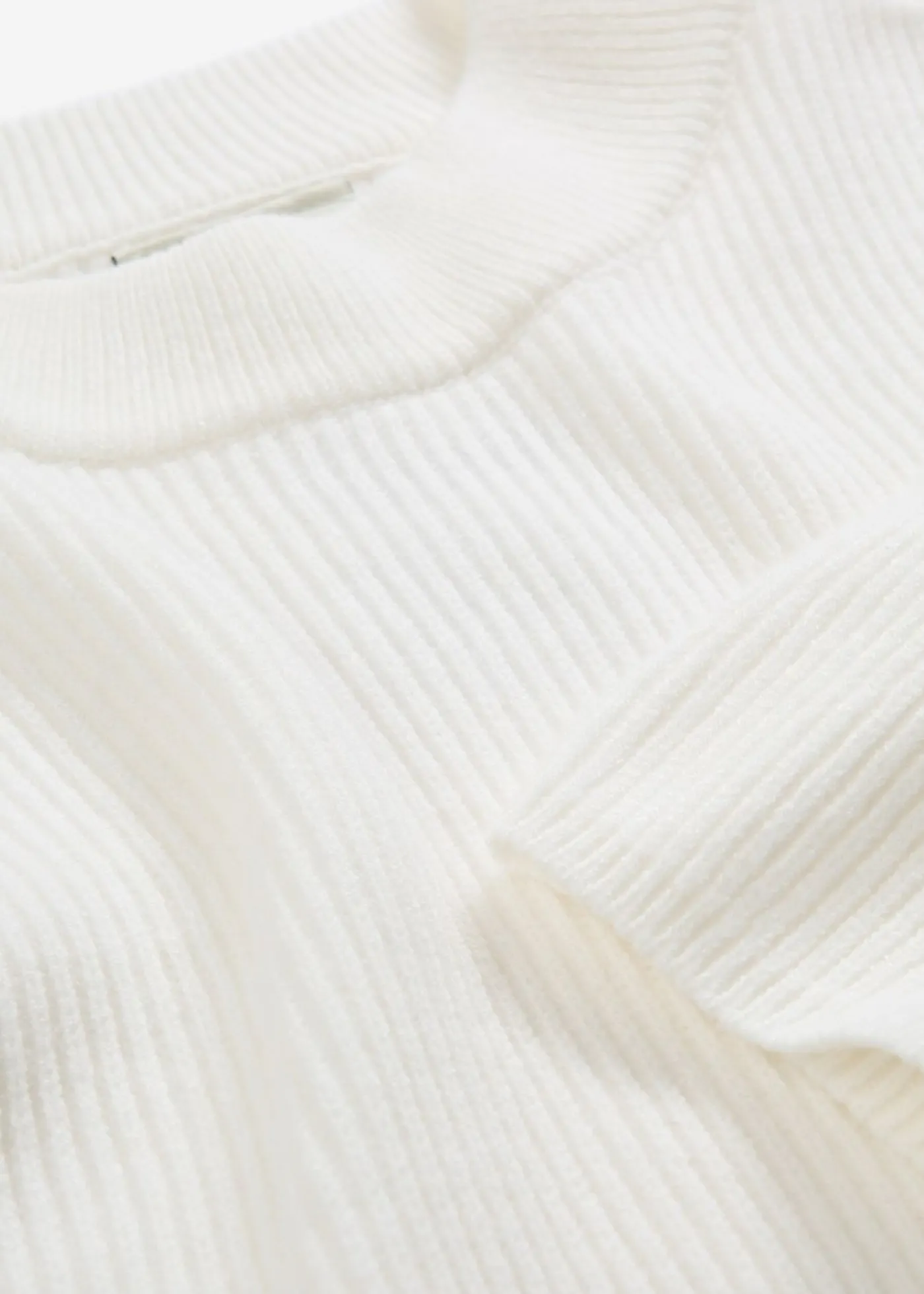 bonprix bonprix Jersey con corte boxy de mezcla de viscosa suave Blanco lana Online