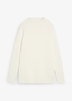 bonprix bonprix Jersey con cuello alto Blanco lana Online