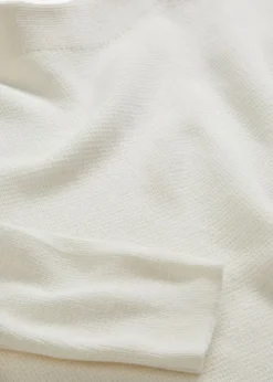 bonprix bonprix Jersey con cuello alto Blanco lana Online