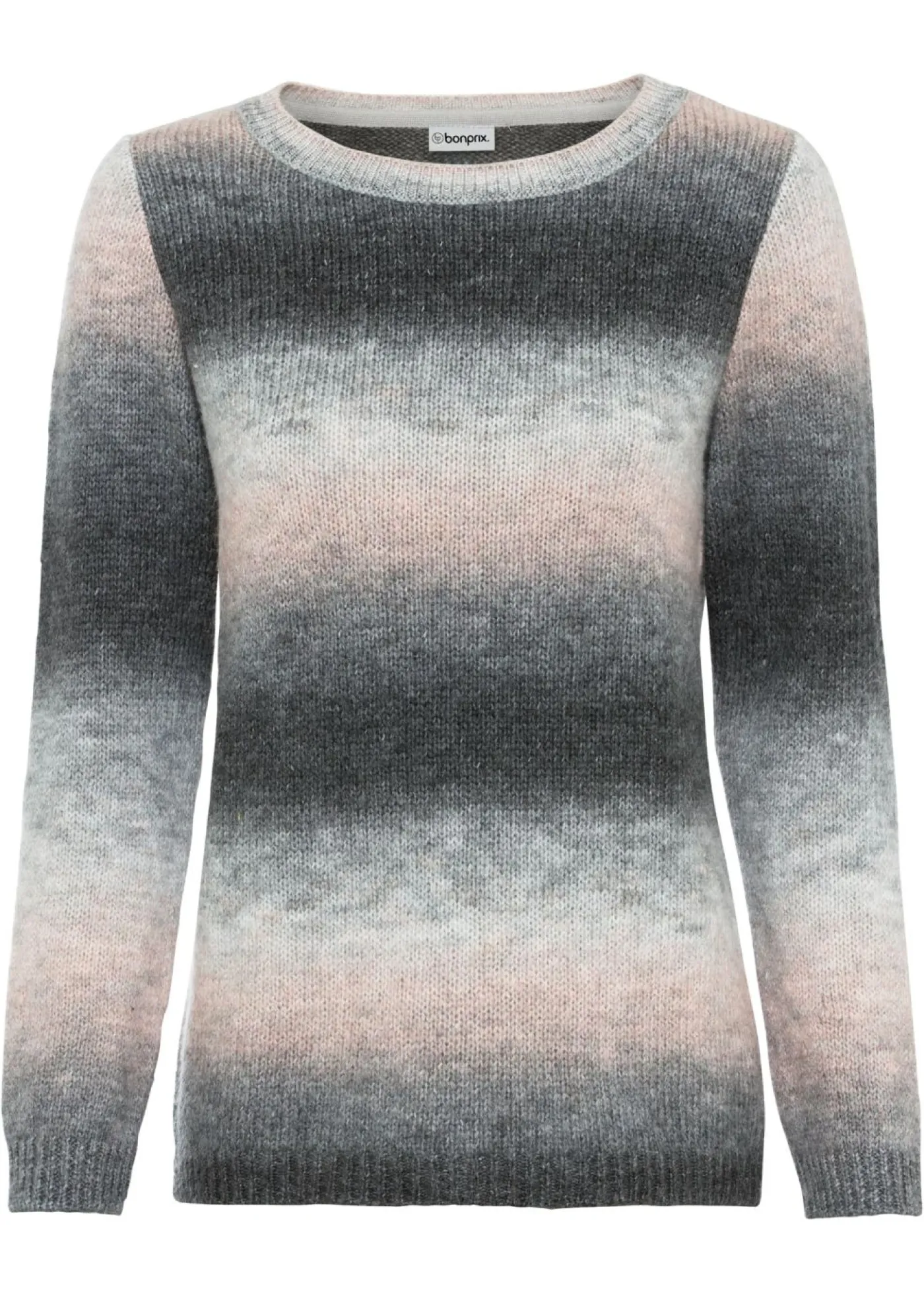 bonprix BODYFLIRT Jersey con degradado de color rosa pálido / pizarra Online
