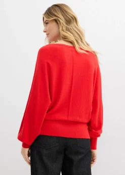bonprix bonprix Jersey con mangas murciélago fresa Hot