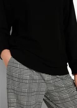 bonprix bonprix Jersey con mangas murciélago Negro New