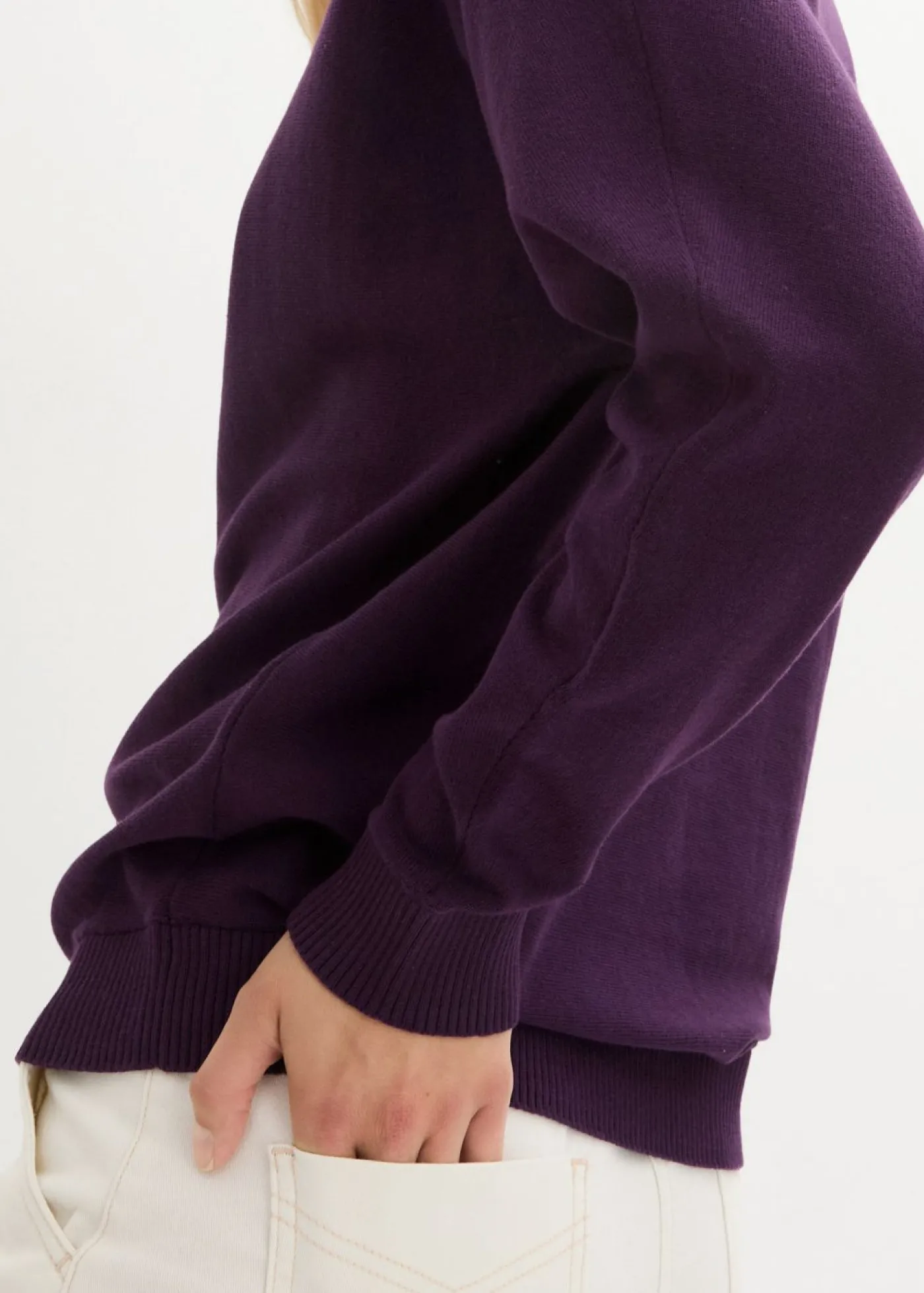bonprix bonprix Jersey con mangas murciélago Lila oscuro Best
