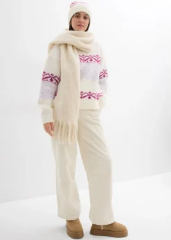 bonprix bonprix Jersey con patrón nórdico blanco perla Best