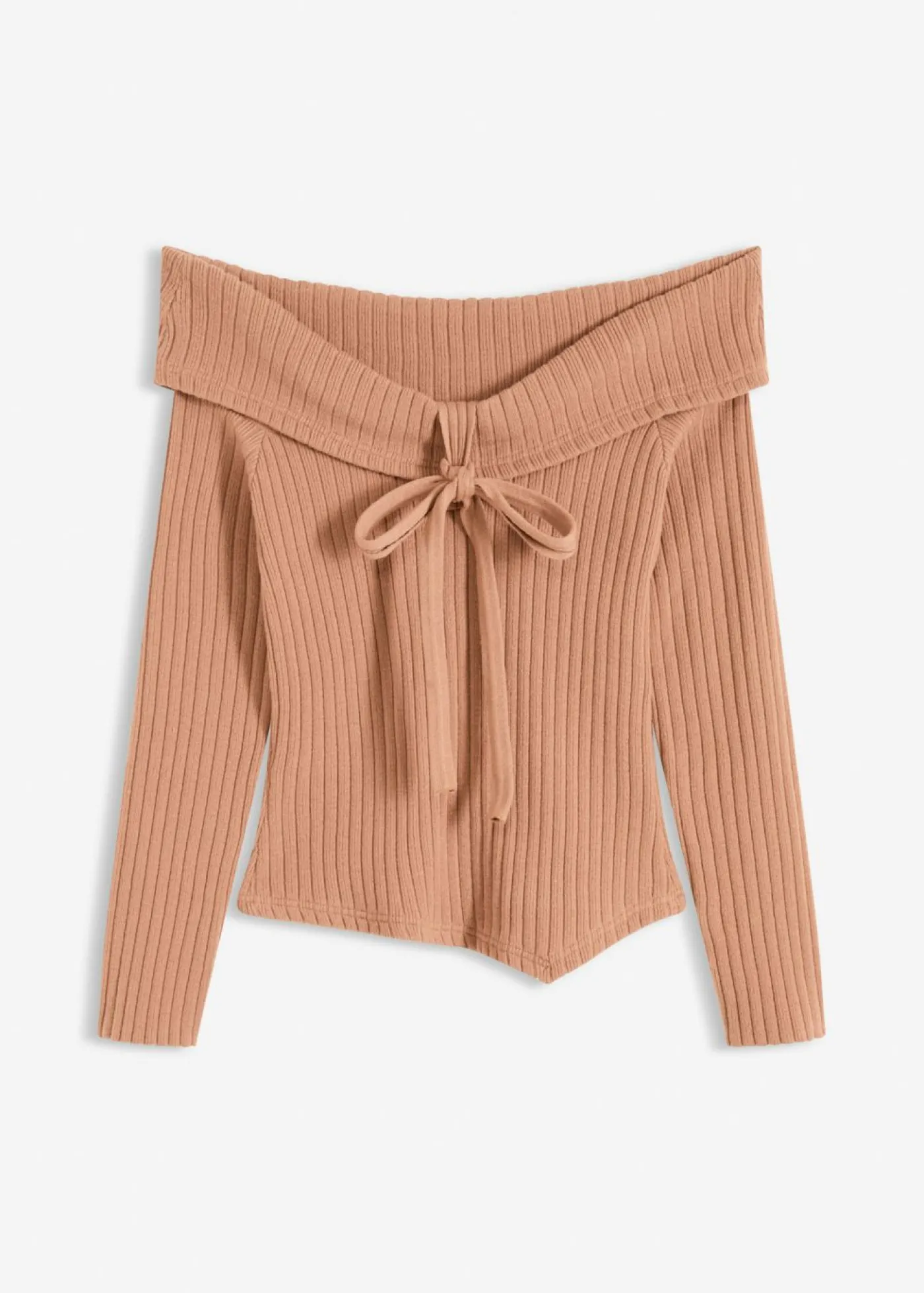 bonprix bonprix Jersey de canalé sorbete de chocolate Outlet