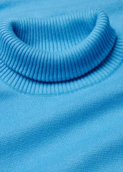 bonprix bonprix Jersey de canalé de algodón puro azul brillante Online