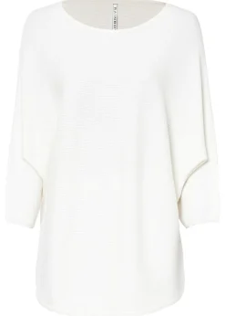 bonprix bonprix Jersey de canalé oversize de mezcla de viscosa crema suave Best