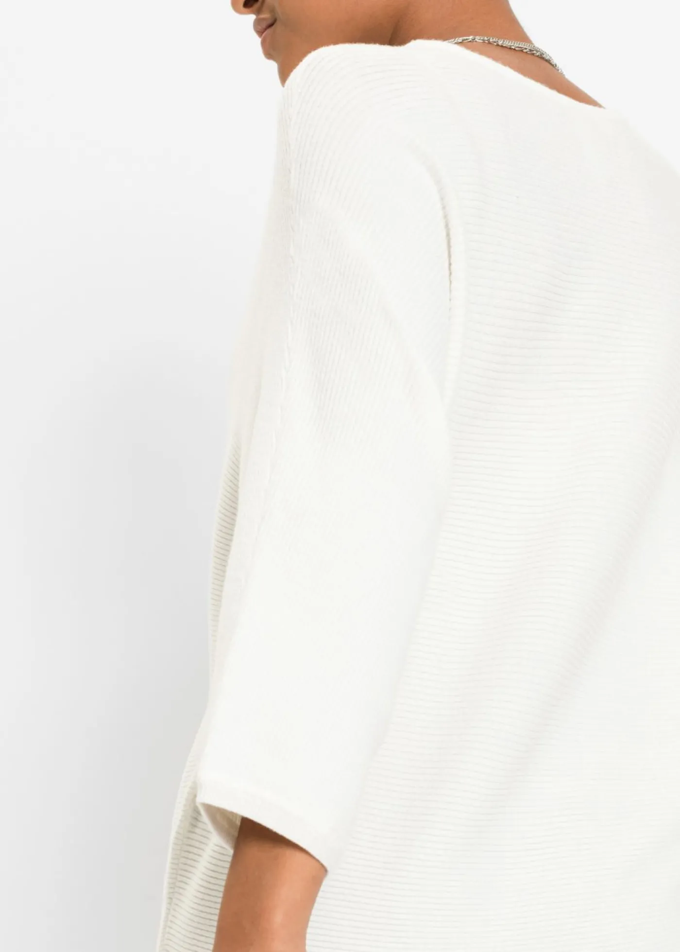bonprix bonprix Jersey de canalé oversize de mezcla de viscosa crema suave Best
