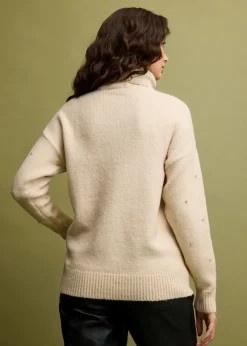 bonprix bonprix Jersey de cuello alto Beige