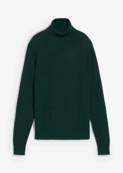 bonprix bonprix Jersey de cuello alto Verde intenso Clearance