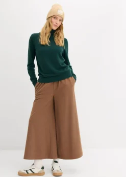 bonprix bonprix Jersey de cuello alto Verde intenso Clearance
