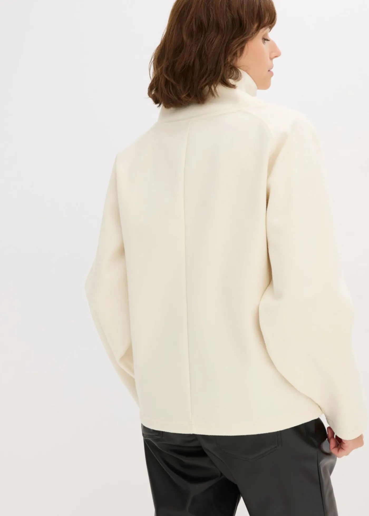 bonprix bonprix Jersey de cuello alto blanco perla New