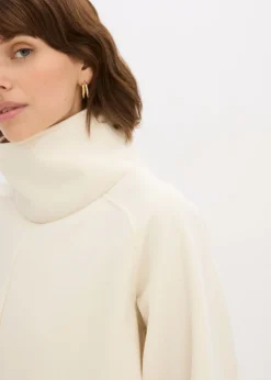 bonprix bonprix Jersey de cuello alto blanco perla New