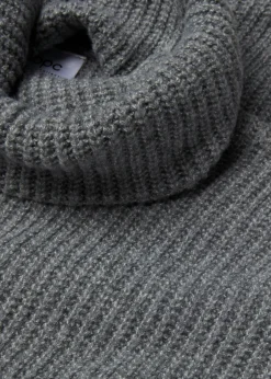 bonprix bonprix Jersey de cuello alto Gris jaspeado