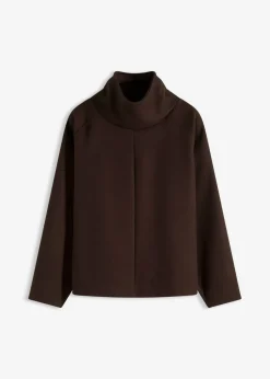 bonprix bonprix Jersey de cuello alto Marrón oscuro Clearance