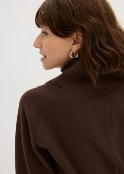 bonprix bonprix Jersey de cuello alto Marrón oscuro Clearance