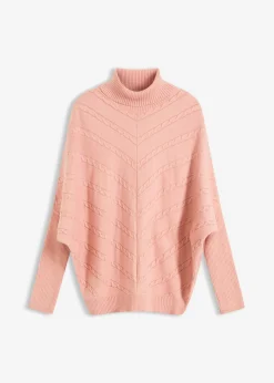 bonprix bonprix Jersey de cuello alto Rosa vintage Discount