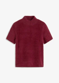 bonprix bonprix Jersey de hilo de plumas rojo avellana Sale