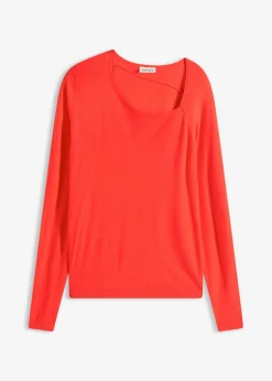 bonprix bonprix Jersey de mezcla de viscosa fluida Rojo Clearance