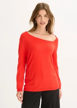bonprix bonprix Jersey de mezcla de viscosa fluida Rojo Clearance
