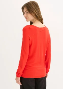 bonprix bonprix Jersey de mezcla de viscosa fluida Rojo Clearance