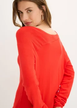 bonprix bonprix Jersey de mezcla de viscosa fluida Rojo Clearance