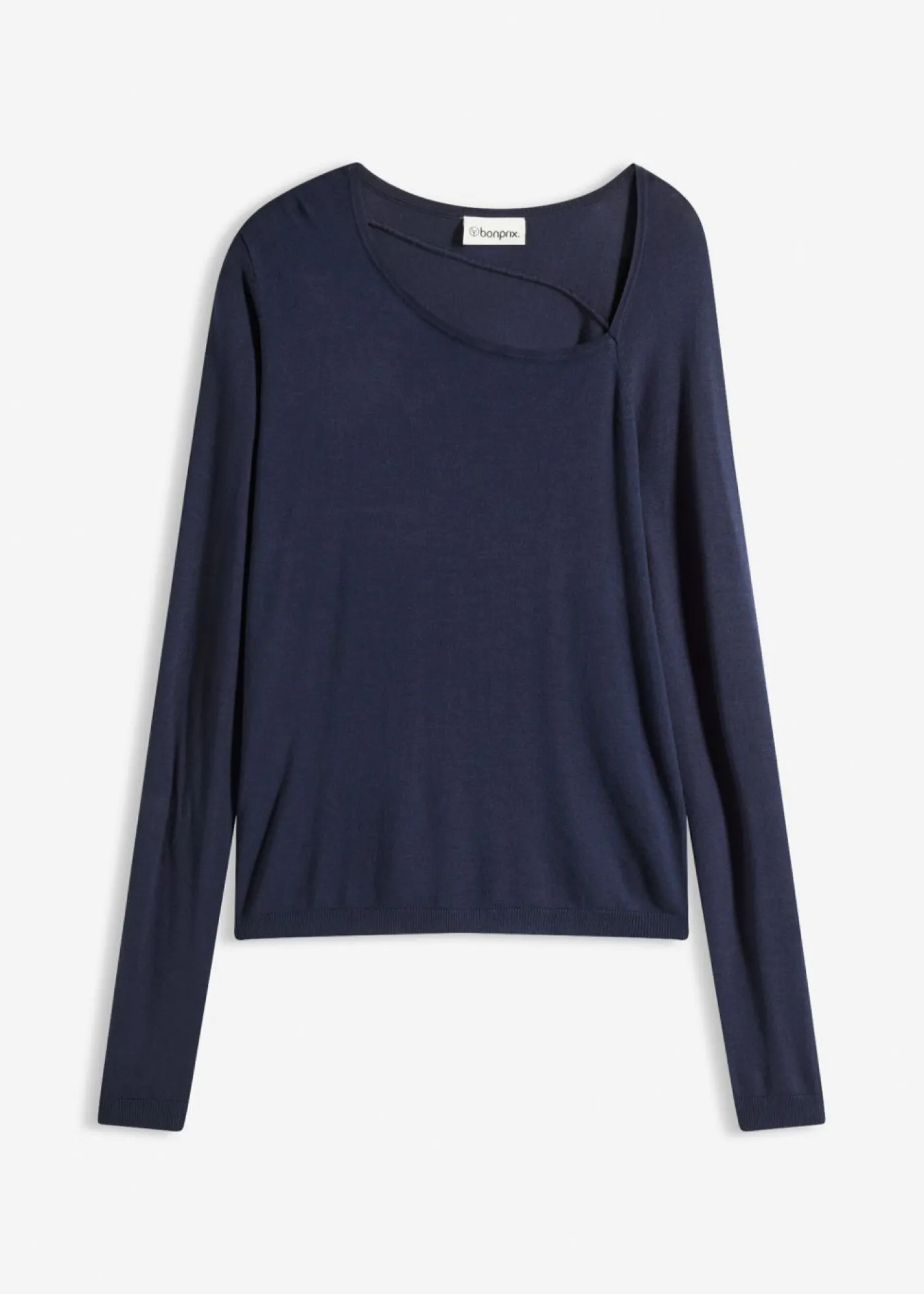 bonprix bonprix Jersey de mezcla de viscosa fluida Azul marino Hot