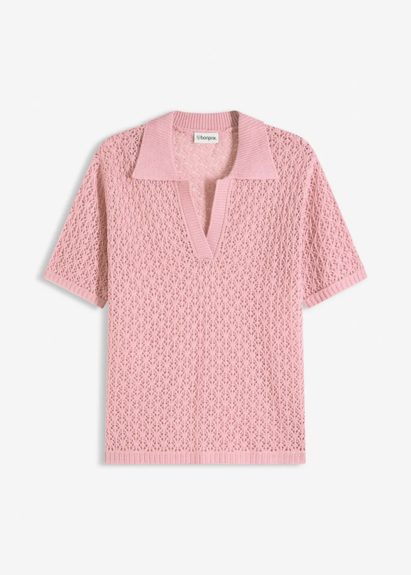 bonprix bonprix Jersey de punto ajour orquídea ahumado