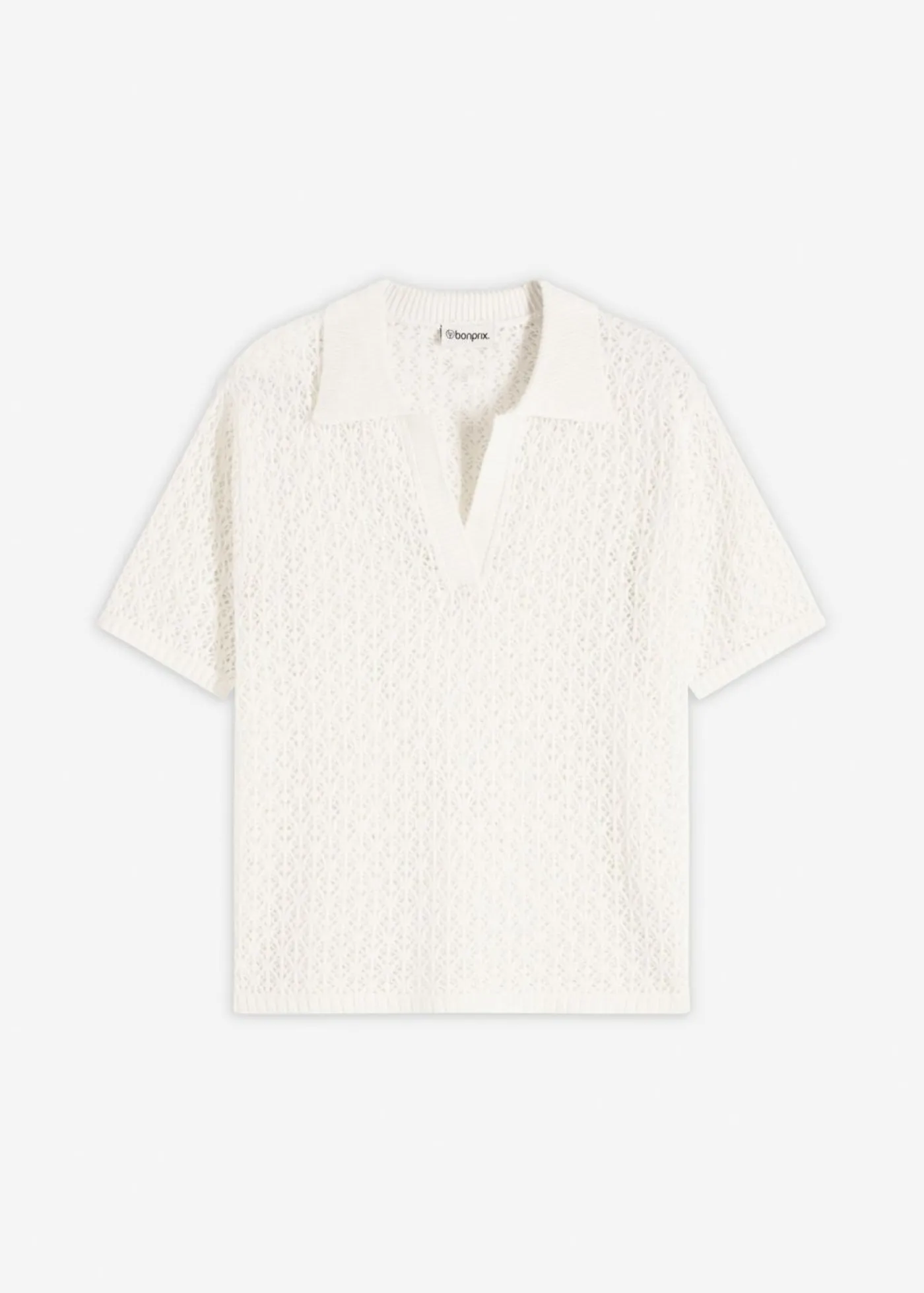 bonprix bonprix Jersey de punto ajour Blanco lana