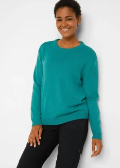 bonprix bonprix Jersey de punto con cuello redondo turquesa Best