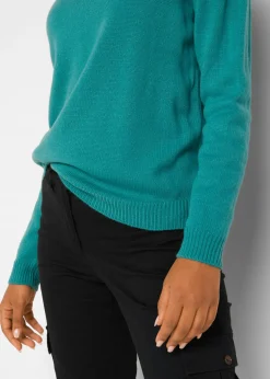 bonprix bonprix Jersey de punto con cuello redondo turquesa Best