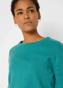 bonprix bonprix Jersey de punto con cuello redondo turquesa Best