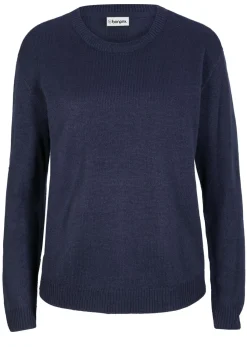 bonprix bonprix Jersey de punto con cuello redondo Azul marino Best