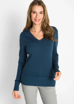 bonprix bonprix Jersey de punto fino Azul marino Clearance