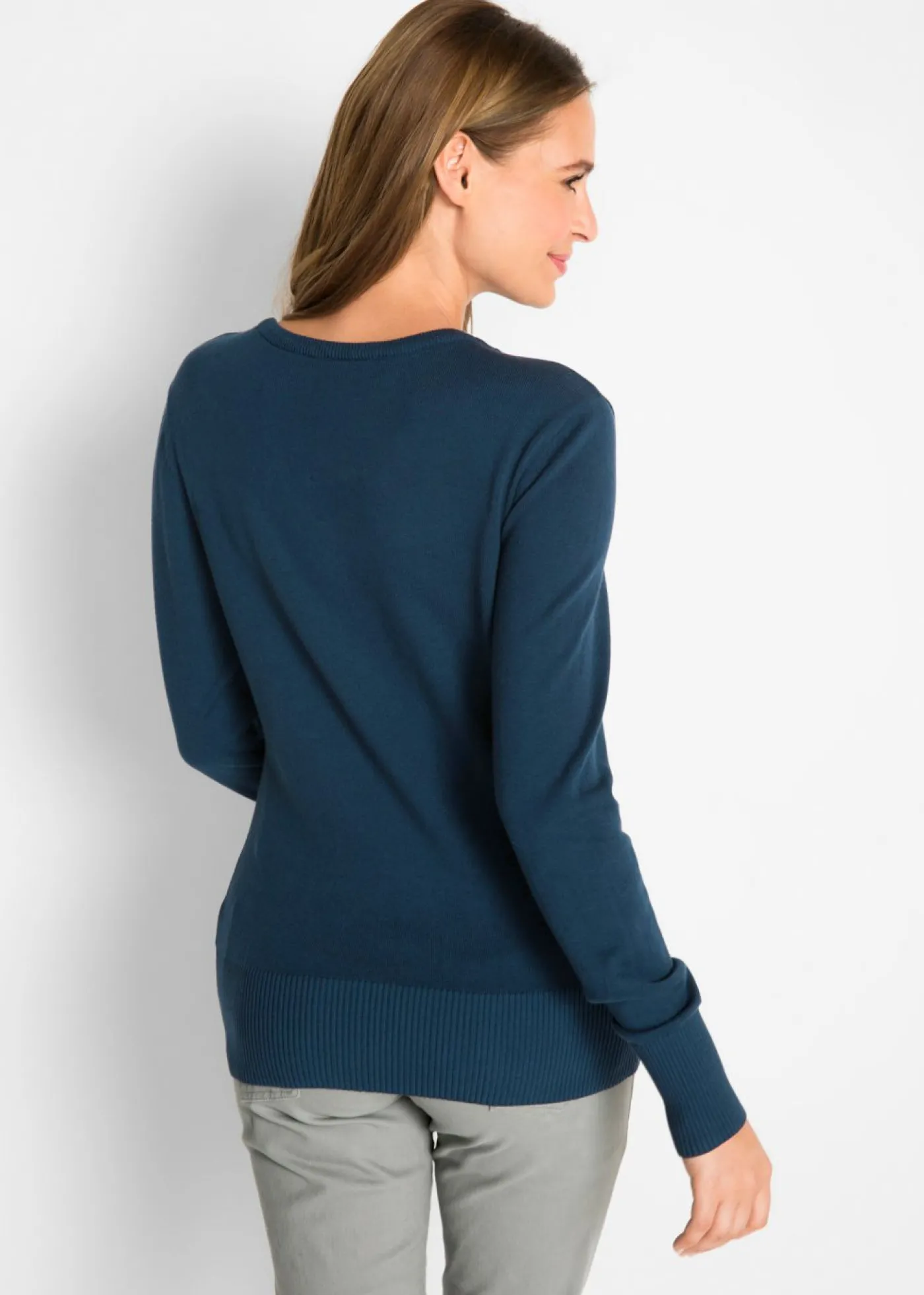 bonprix bonprix Jersey de punto fino Azul marino Clearance